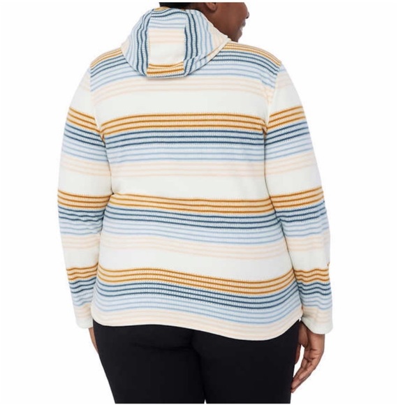 O’Neill Ladies Women Half Zip Polar Fleece Hoodie - CREAM - Picture 4 of 5